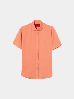 Camisa slim fit de manga curta|LION OF PORCHES Discount