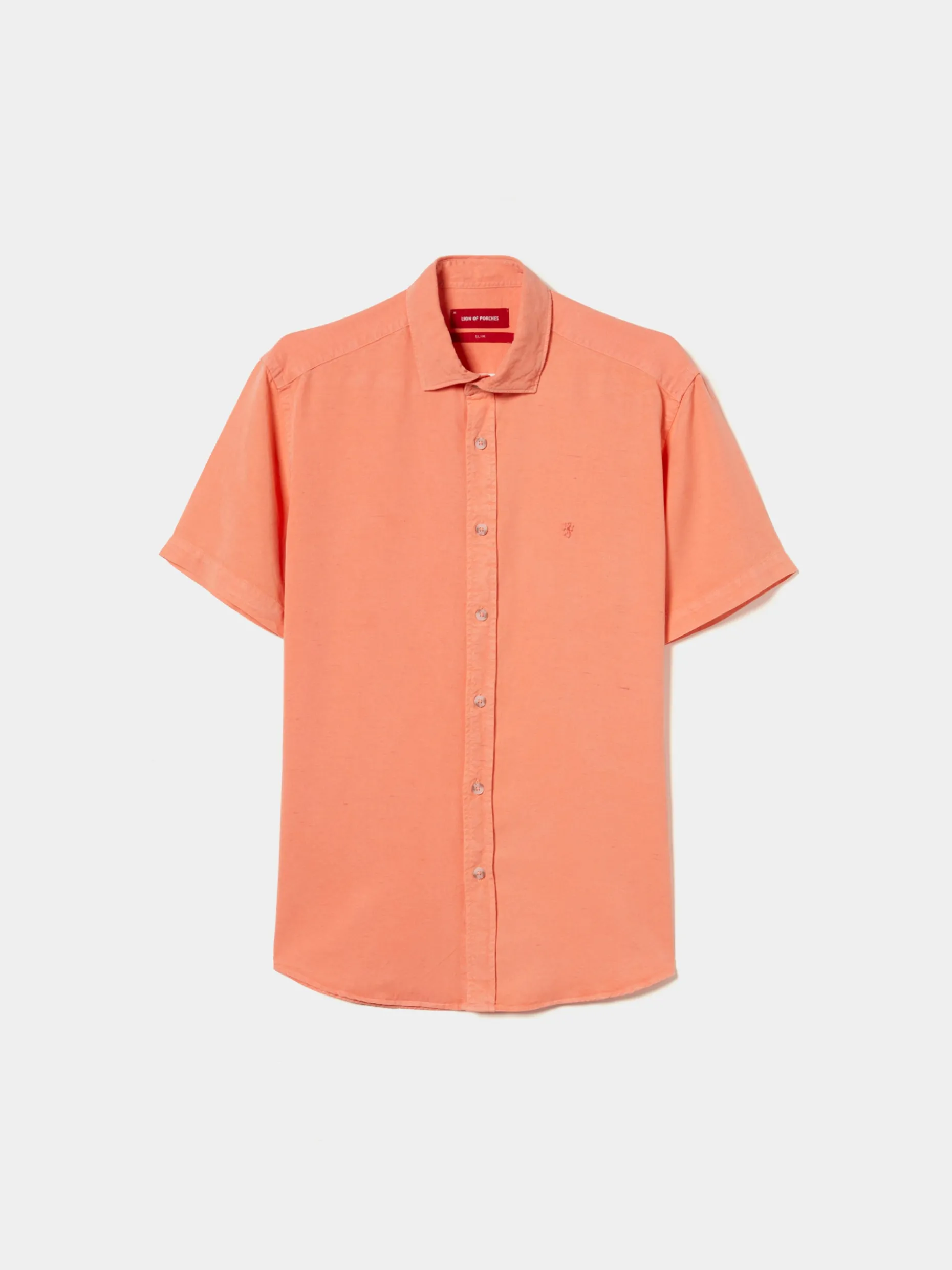 Camisa slim fit de manga curta|LION OF PORCHES Discount