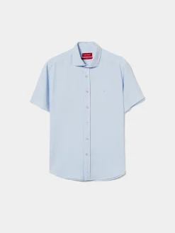 Camisa slim fit de manga curta|LION OF PORCHES Sale