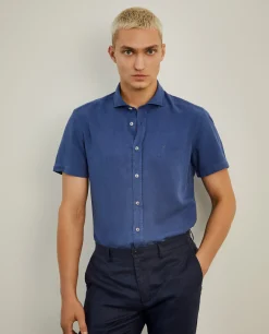Camisa slim fit de manga curta|LION OF PORCHES Hot