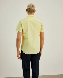 Camisa slim fit de manga curta|LION OF PORCHES Outlet