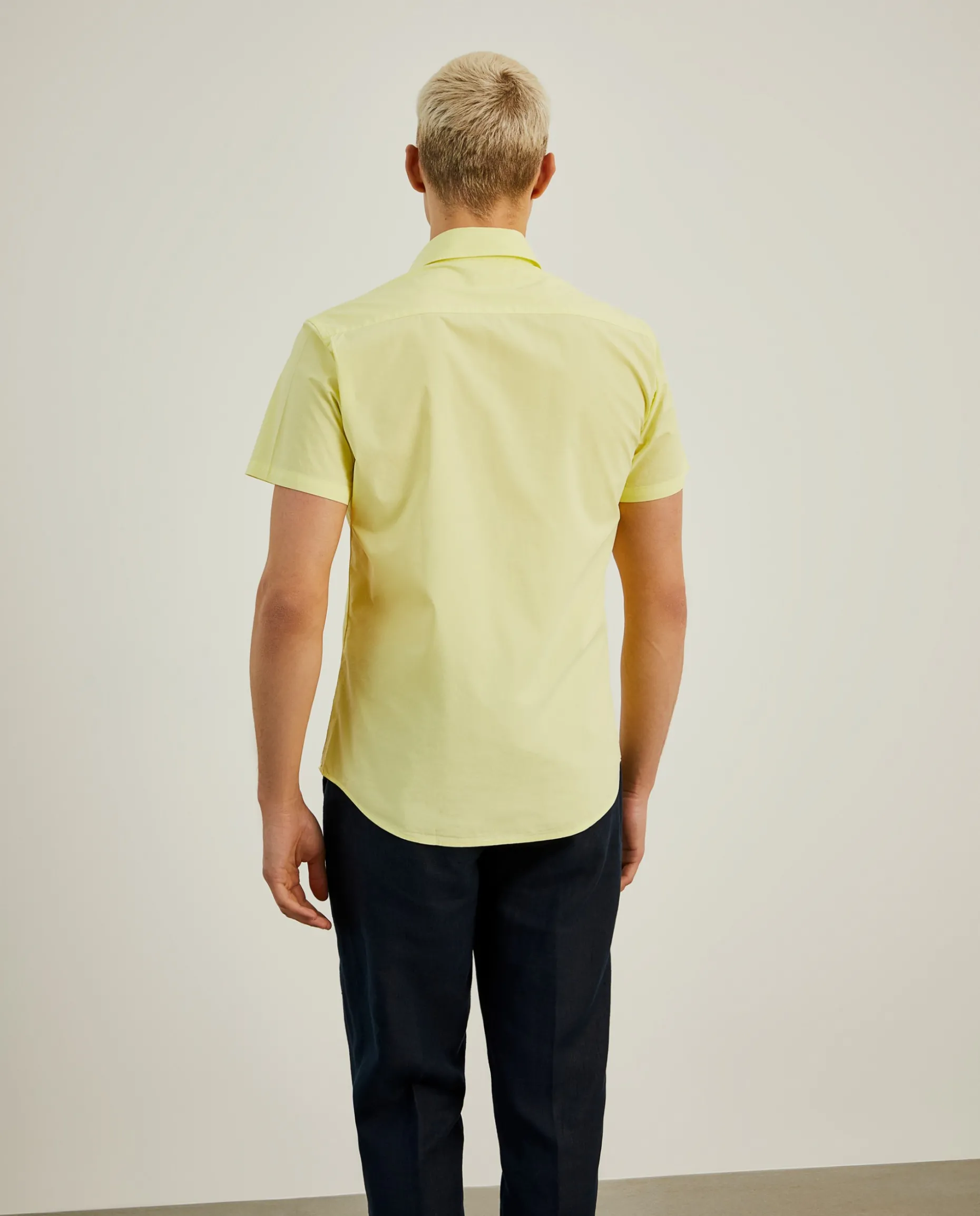 Camisa slim fit de manga curta|LION OF PORCHES Outlet