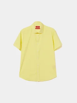 Camisa slim fit de manga curta|LION OF PORCHES Outlet