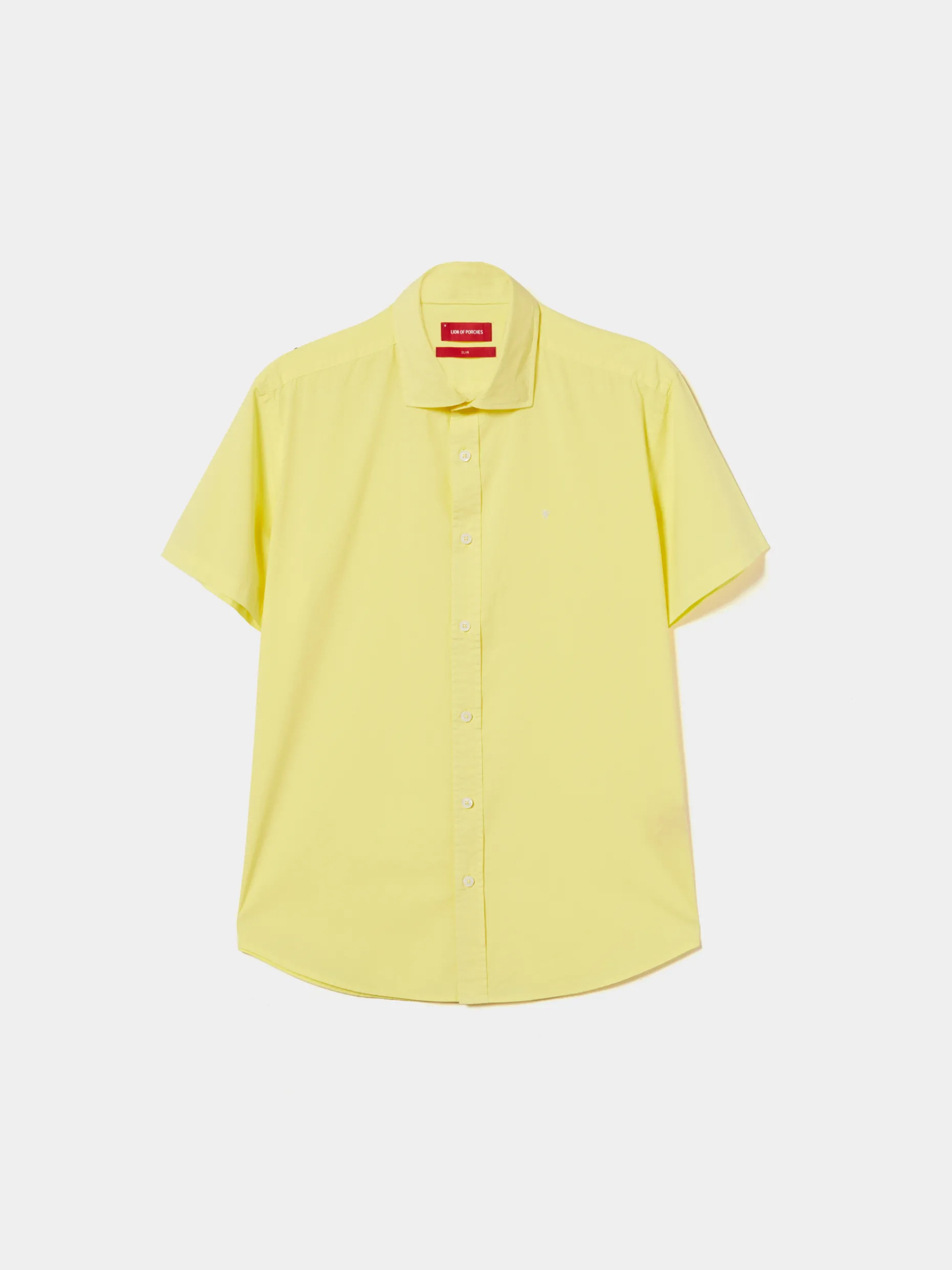 Camisa slim fit de manga curta|LION OF PORCHES Outlet