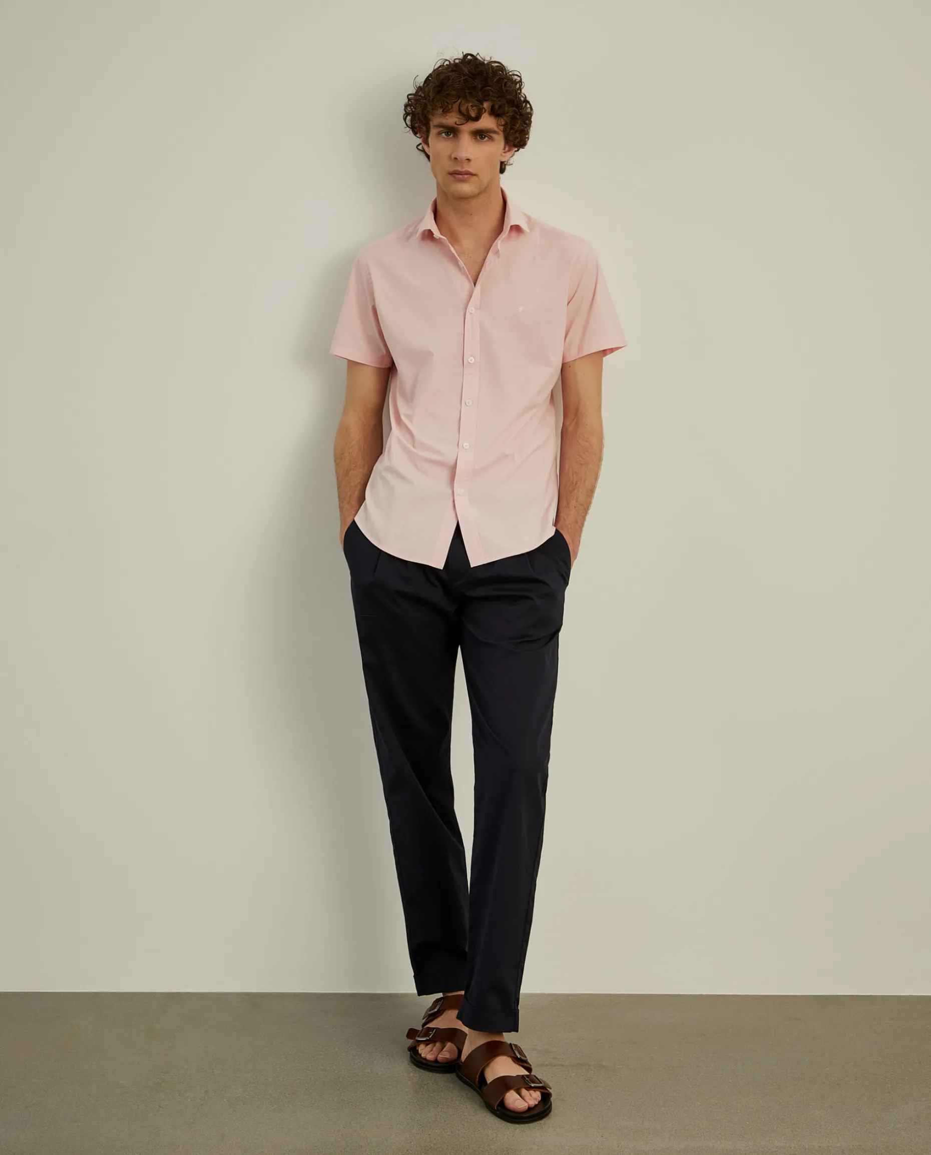 Camisa slim fit de manga curta|LION OF PORCHES Clearance