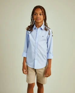 Camisa slim fit de popelina|LION OF PORCHES Store