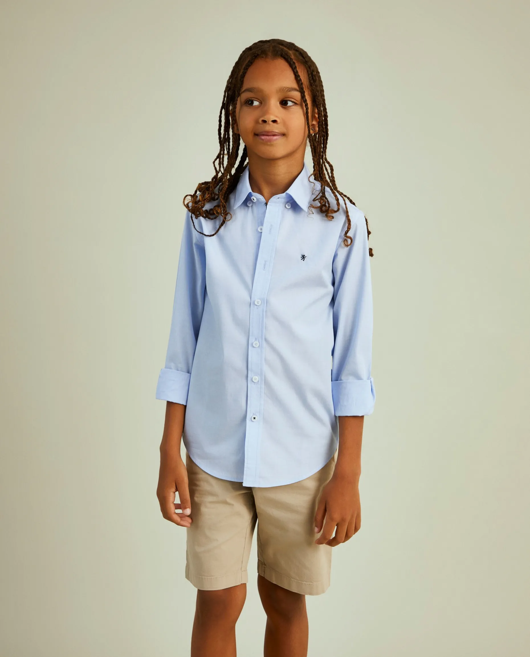 Camisa slim fit de popelina|LION OF PORCHES Store