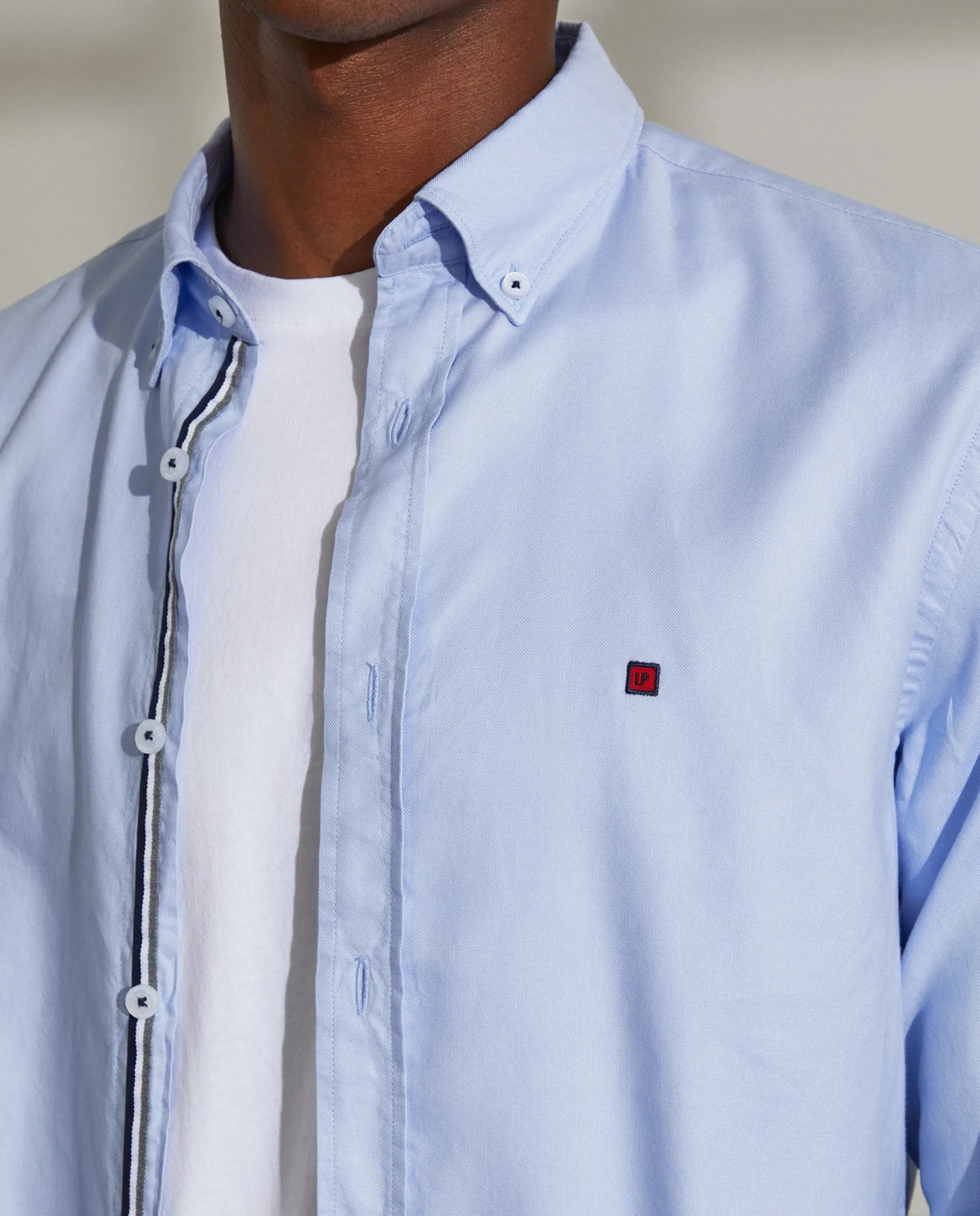 Camisa slim fit em algodão|LION OF PORCHES Discount