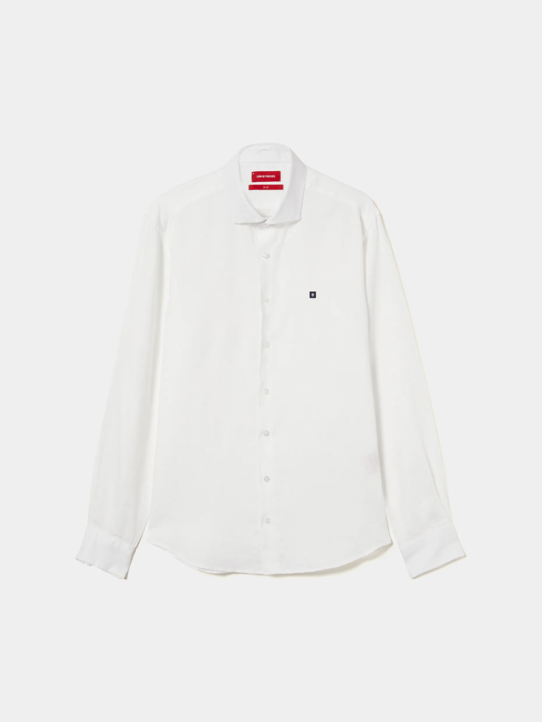 Camisa slim fit em linho garment dye|LION OF PORCHES Online