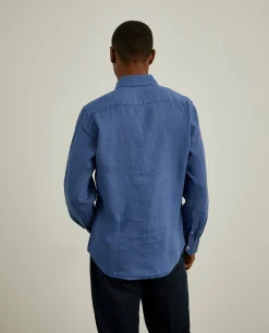 Camisa slim fit em linho garment dye|LION OF PORCHES Discount