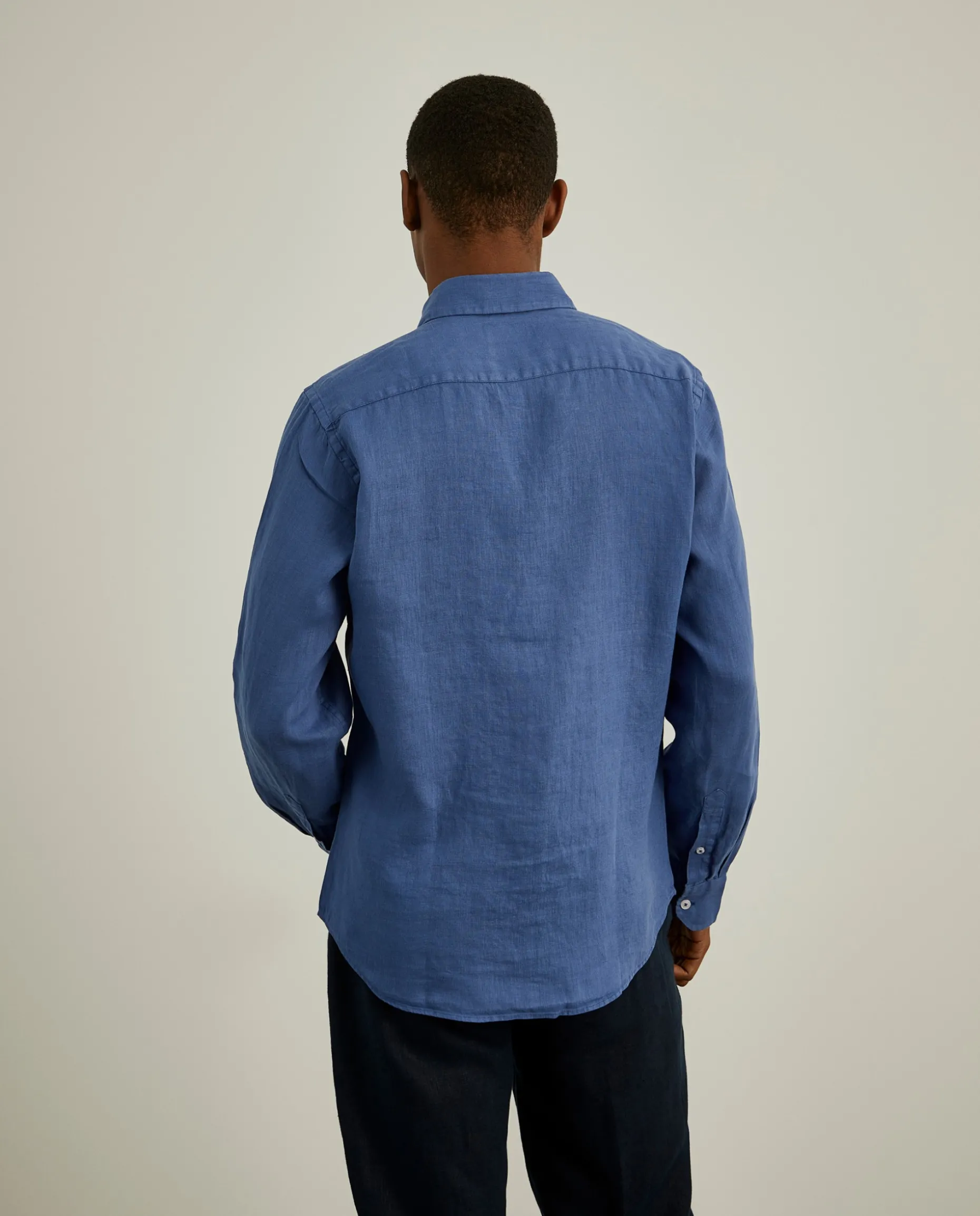 Camisa slim fit em linho garment dye|LION OF PORCHES Discount