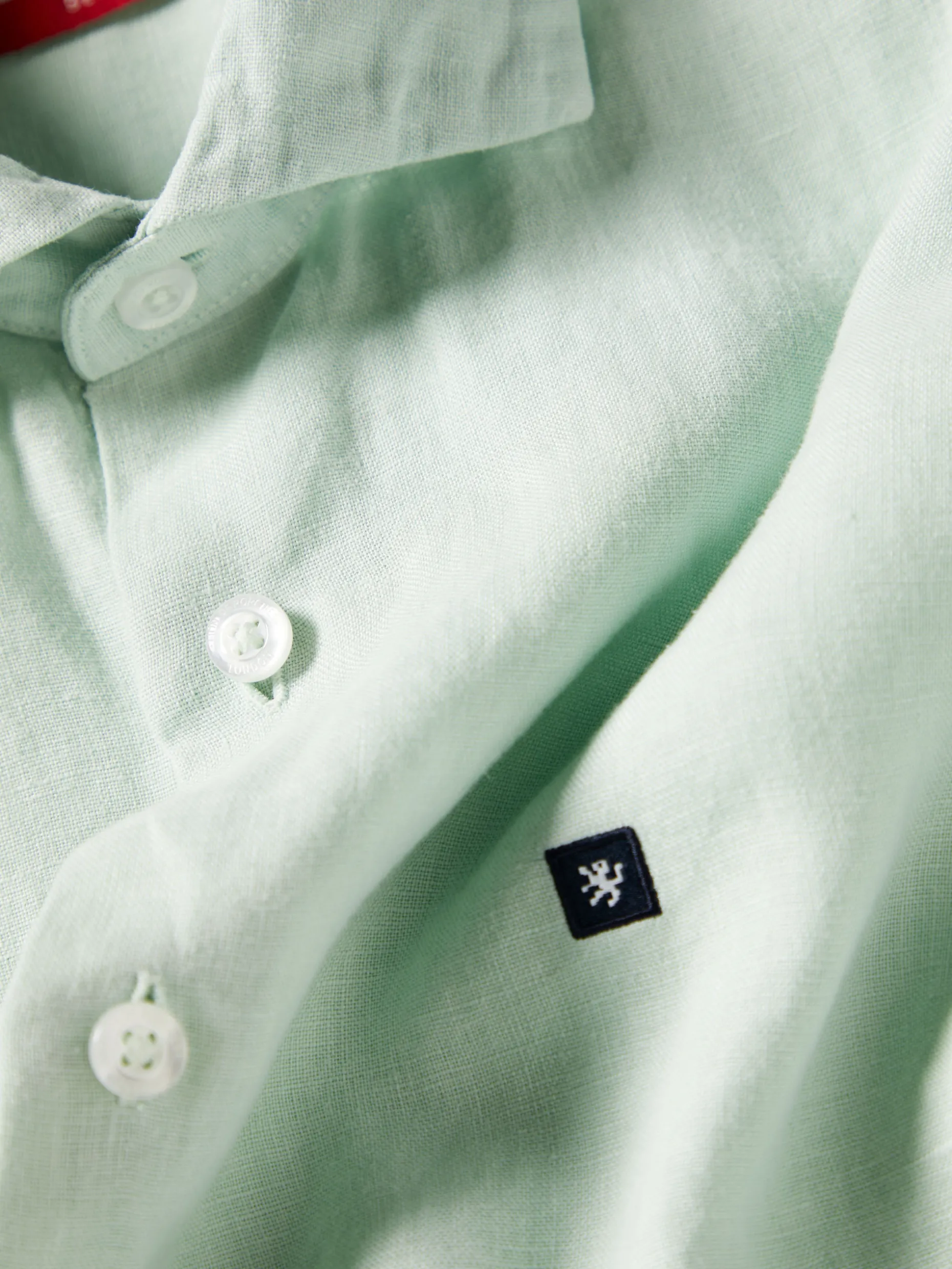 Camisa slim fit em linho garment dye|LION OF PORCHES Online