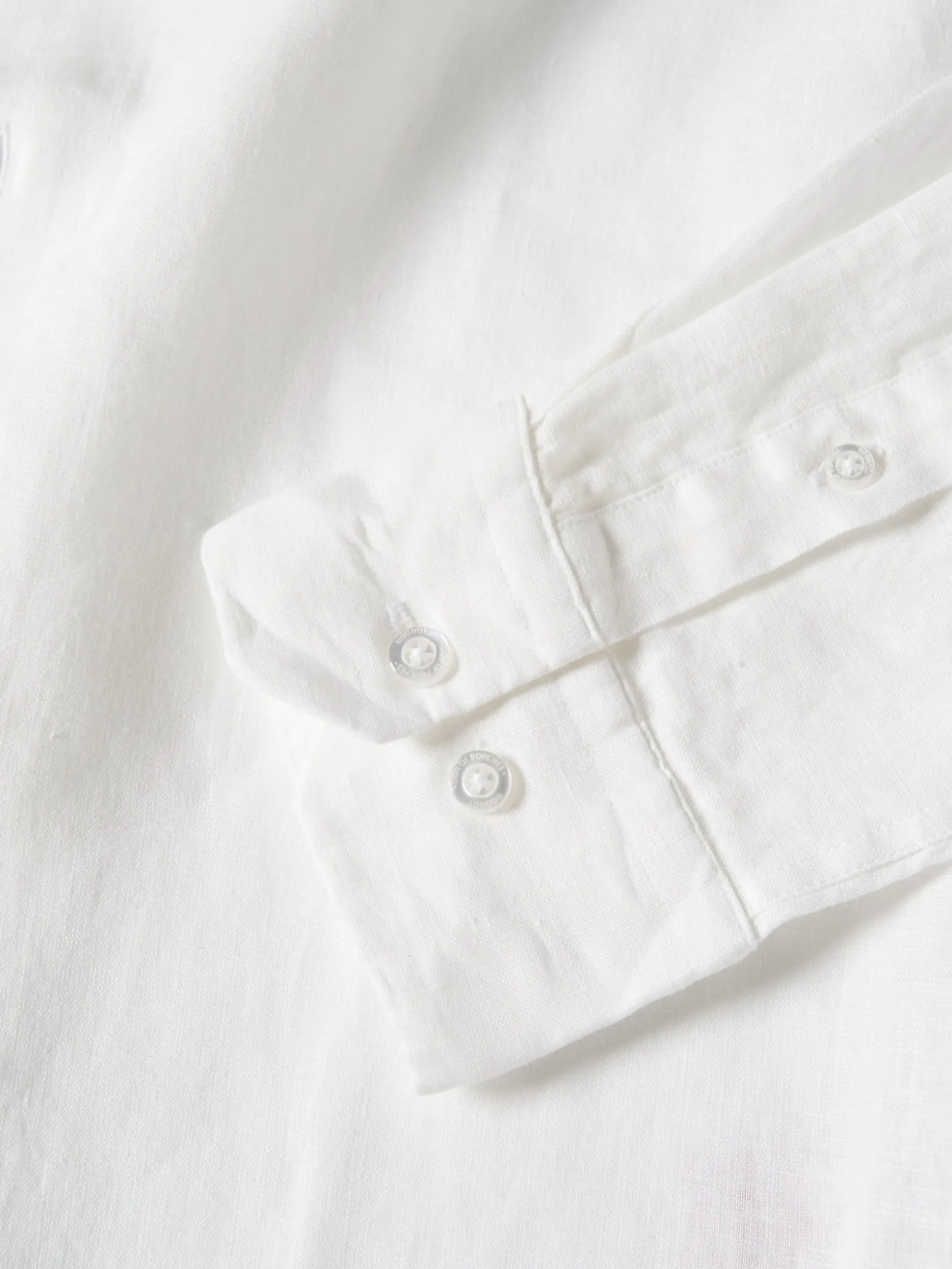 Camisa slim fit em linho gola mandarim|LION OF PORCHES Cheap