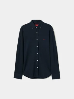 Camisa slim fit em malha piquê com padrão|LION OF PORCHES Clearance