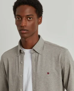 Camisa slim fit em malha piqué|LION OF PORCHES Cheap