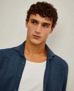 Camisa slim fit em malha piquê|LION OF PORCHES Cheap