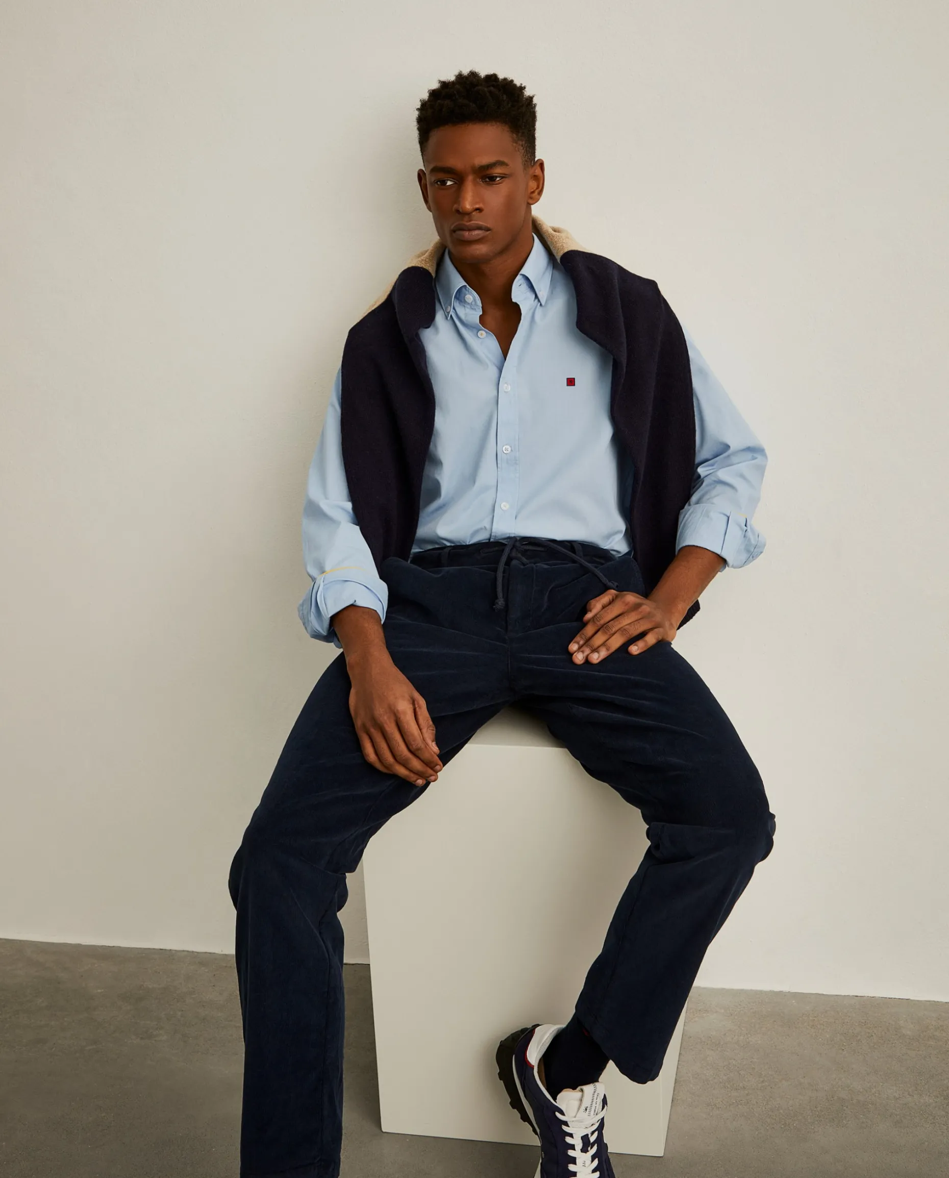 Camisa slim fit em popelina|LION OF PORCHES Store