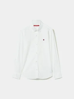 Camisa slim fit em popelina|LION OF PORCHES Best Sale