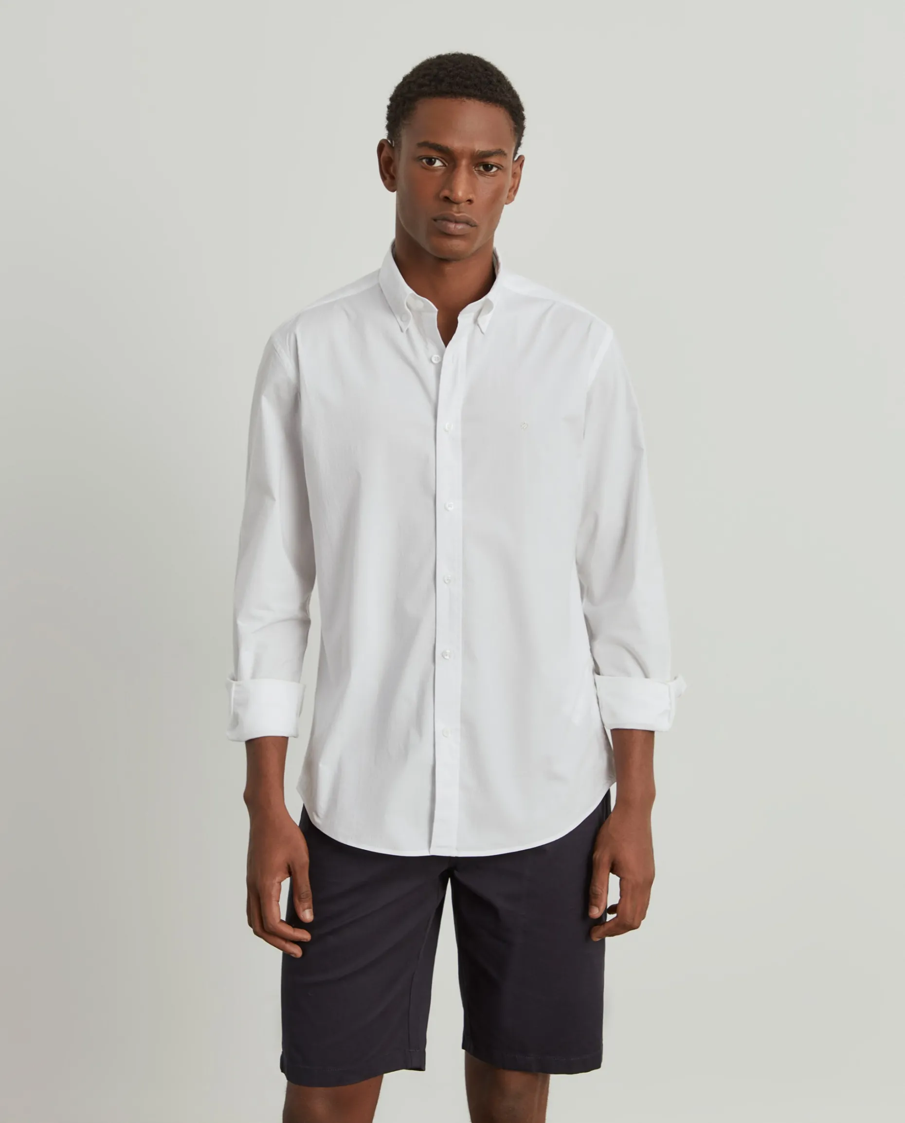 Camisa slim fit em popelina|LION OF PORCHES Discount