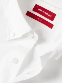 Camisa slim fit em popelina|LION OF PORCHES Discount