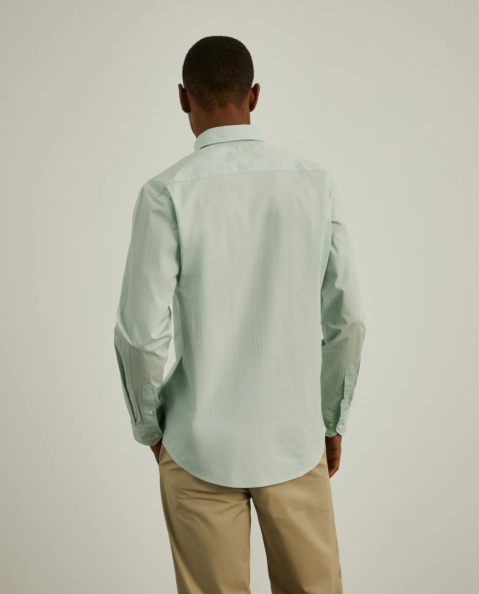 Camisa slim fit em popelina|LION OF PORCHES Shop