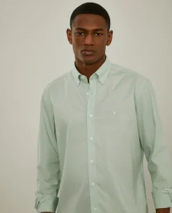 Camisa slim fit em popelina|LION OF PORCHES Shop