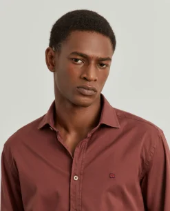 Camisa slim fit em sarjinha|LION OF PORCHES Flash Sale