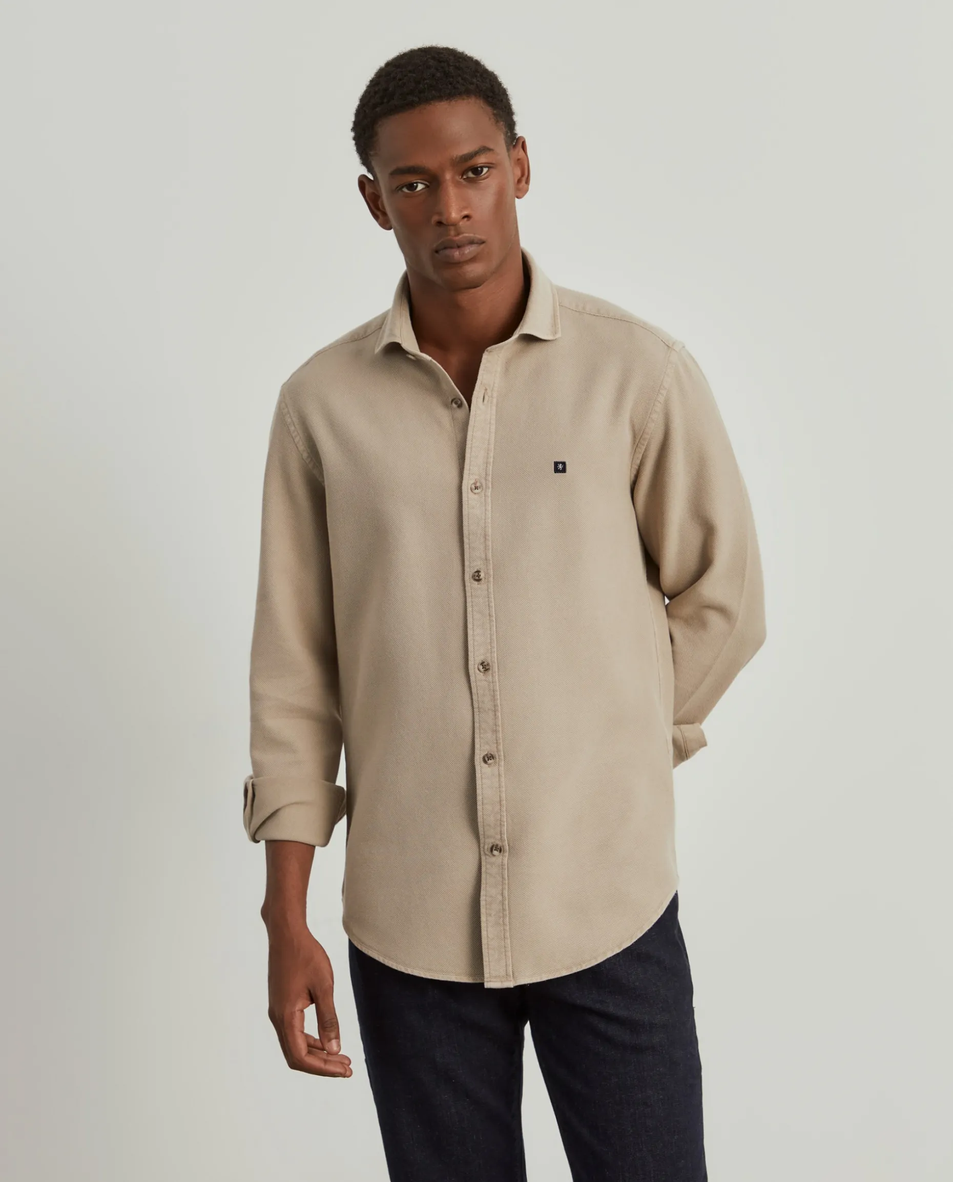 Camisa slim fit garment dye|LION OF PORCHES Fashion