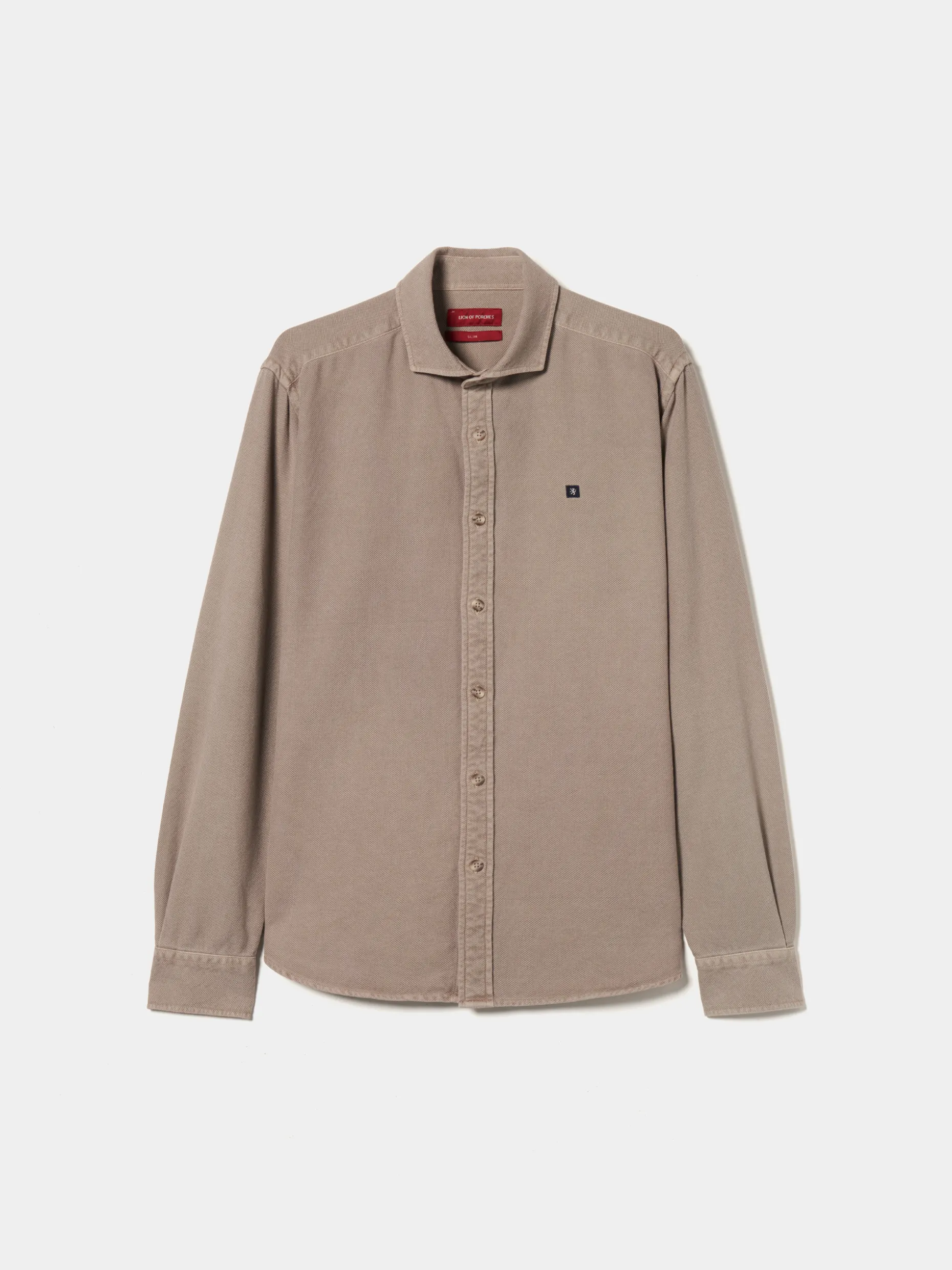 Camisa slim fit garment dye|LION OF PORCHES Fashion
