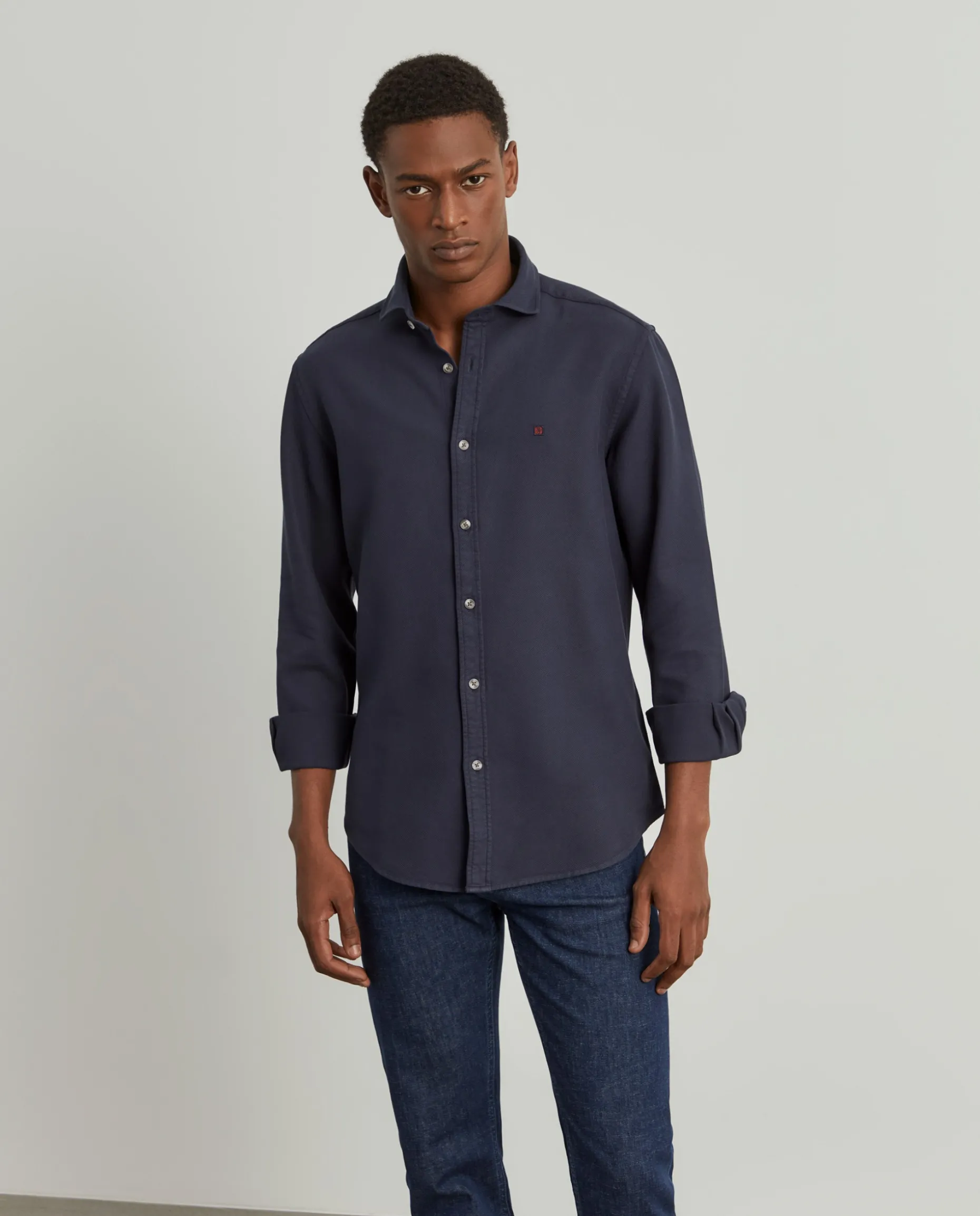 Camisa slim fit garment dye|LION OF PORCHES Cheap
