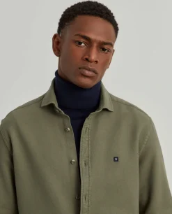 Camisa slim fit garment dye|LION OF PORCHES Online