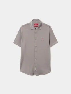 Camisa slim fit mang curta|LION OF PORCHES Hot