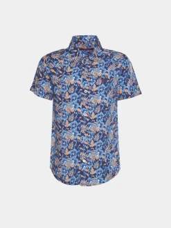 Camisa slim fit manga curta|LION OF PORCHES Clearance
