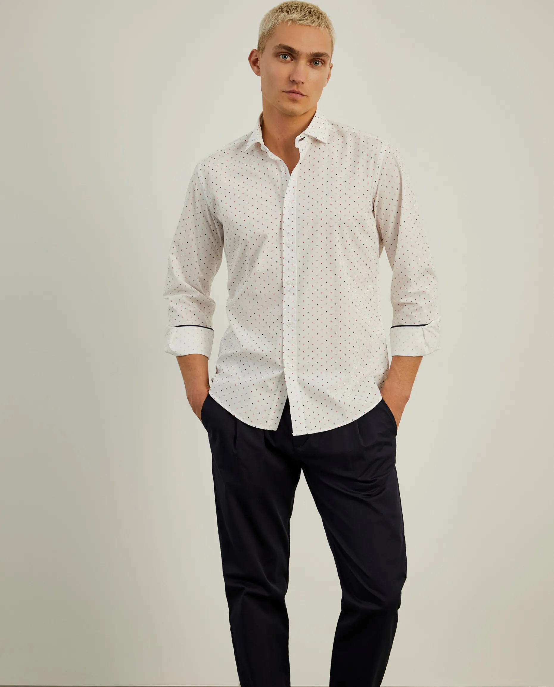 Camisa slim fit padrão leões|LION OF PORCHES Hot