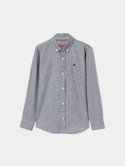 Camisa slim fit pied de poule|LION OF PORCHES Fashion
