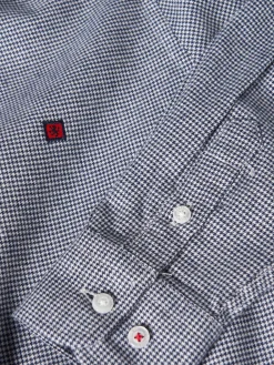 Camisa slim fit pied de poule|LION OF PORCHES Fashion