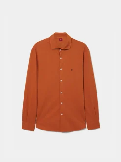 Camisa slim fit piqué|LION OF PORCHES Sale