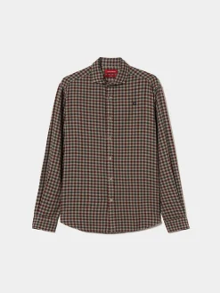 Camisa slim fit quadrados|LION OF PORCHES Store
