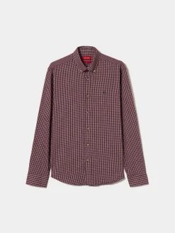 Camisa slim fit quadrados|LION OF PORCHES Fashion