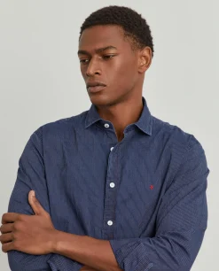 Camisa slim fit às riscas|LION OF PORCHES Flash Sale
