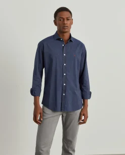 Camisa slim fit às riscas|LION OF PORCHES Flash Sale