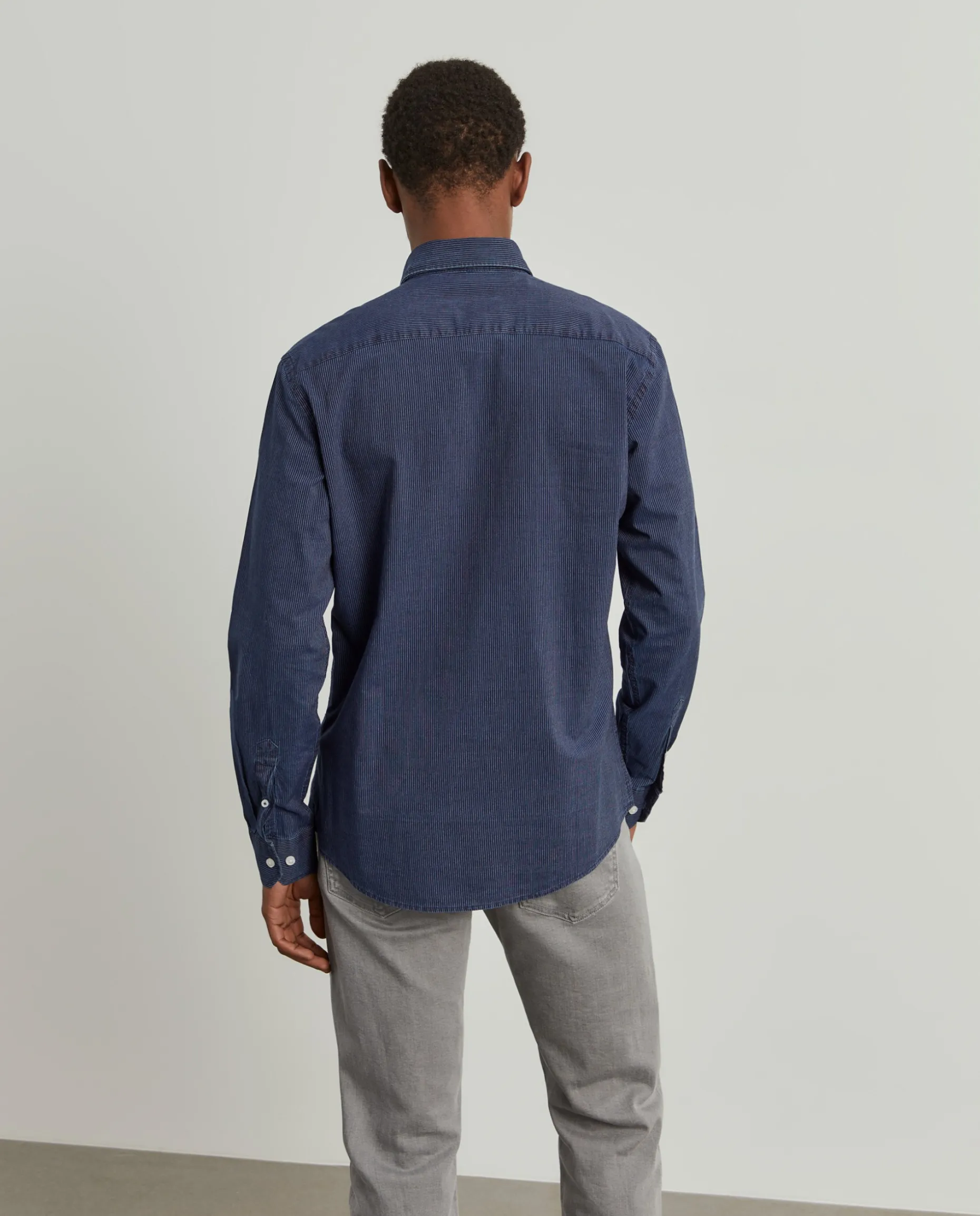 Camisa slim fit às riscas|LION OF PORCHES Flash Sale