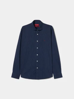 Camisa slim fit às riscas|LION OF PORCHES Flash Sale