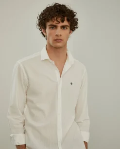 Camisa slim fit seersucker|LION OF PORCHES Cheap