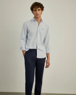 Camisa slim fit seersucker|LION OF PORCHES Online