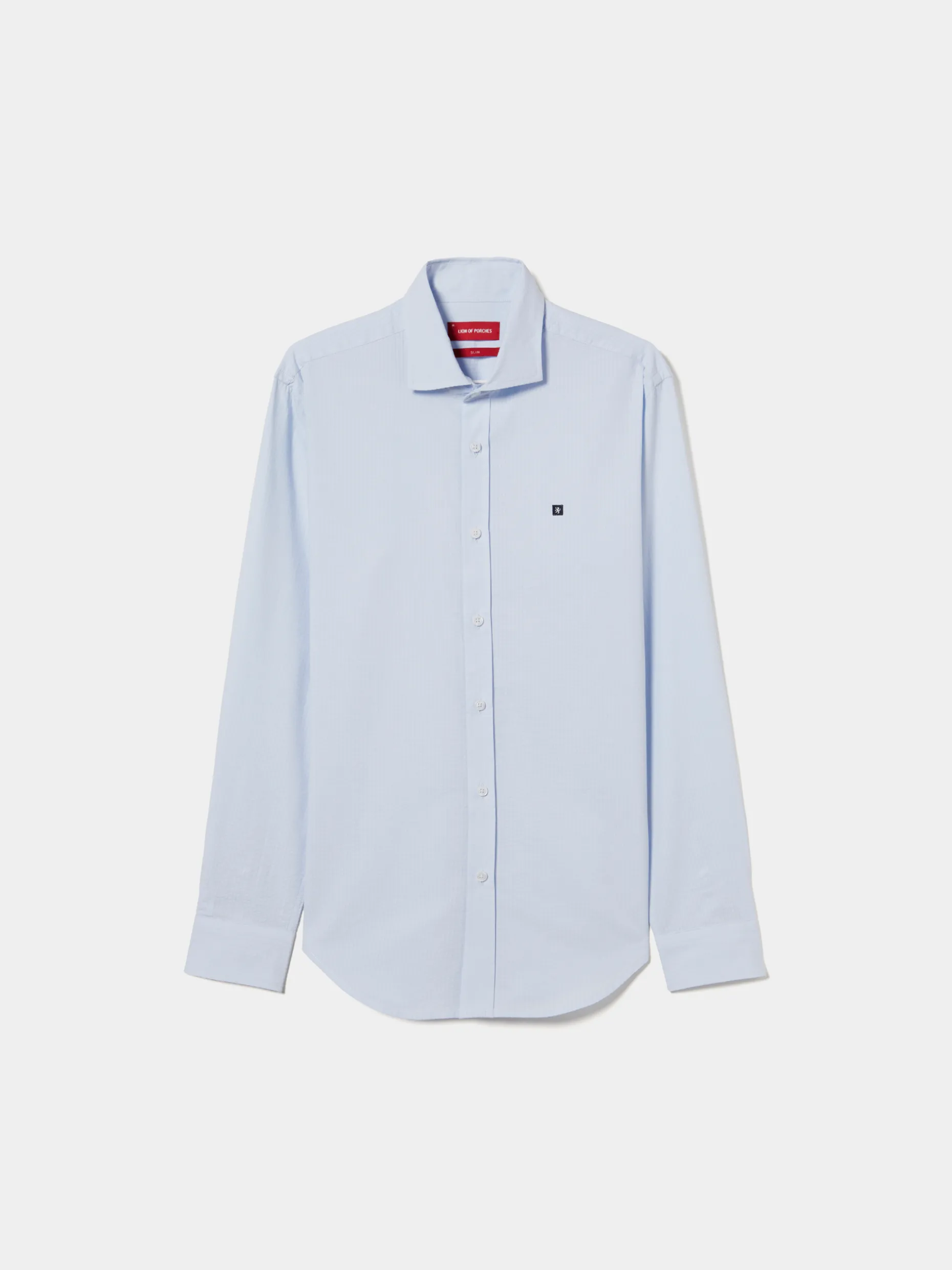 Camisa slim fit seersucker|LION OF PORCHES Online
