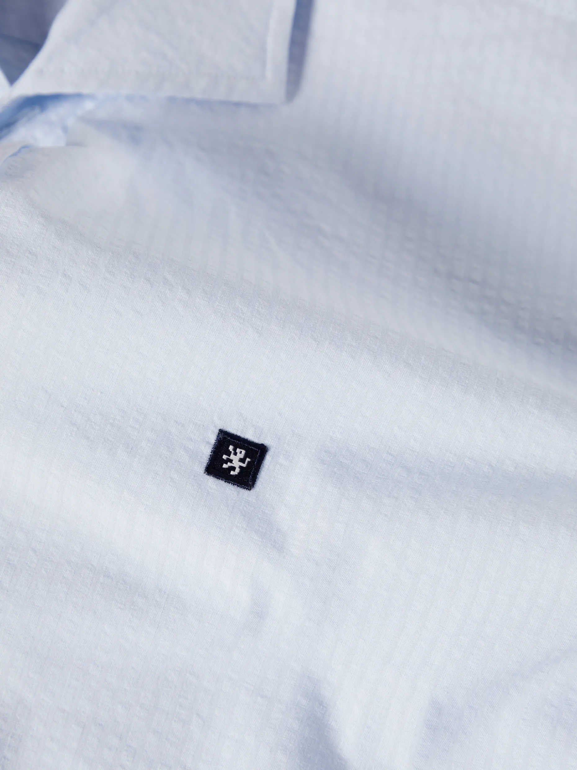 Camisa slim fit seersucker|LION OF PORCHES Online
