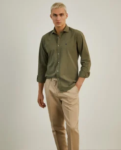 Camisa slim fit seersucker|LION OF PORCHES Fashion