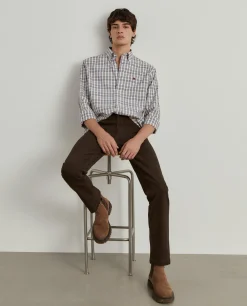 Camisa xadrez regular fit|LION OF PORCHES Best Sale