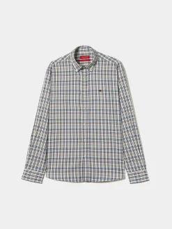 Camisa xadrez regular fit|LION OF PORCHES Best Sale
